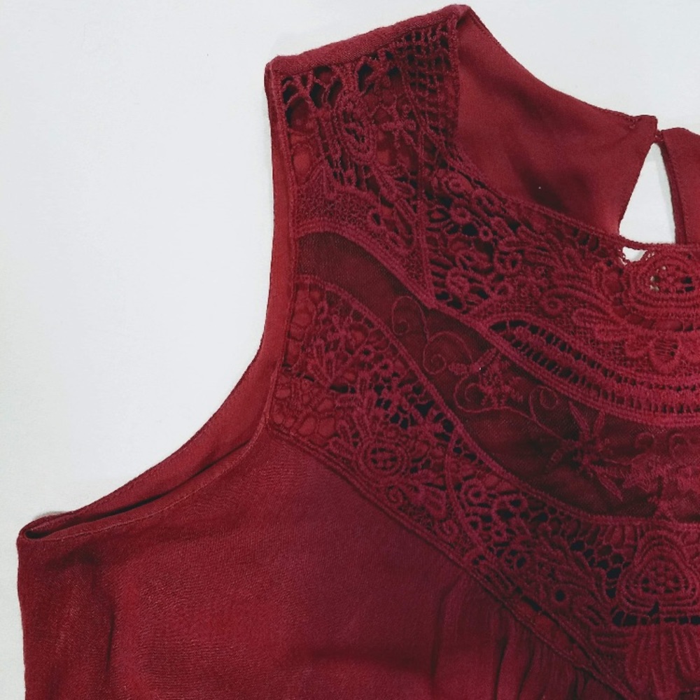 High Neck Sleeveless Tunic Dress
